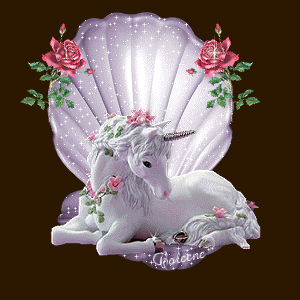 un joli coquillage licorne-roses